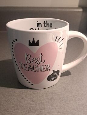 Casa Moderna “Best Teacher in the World” Mug Like New